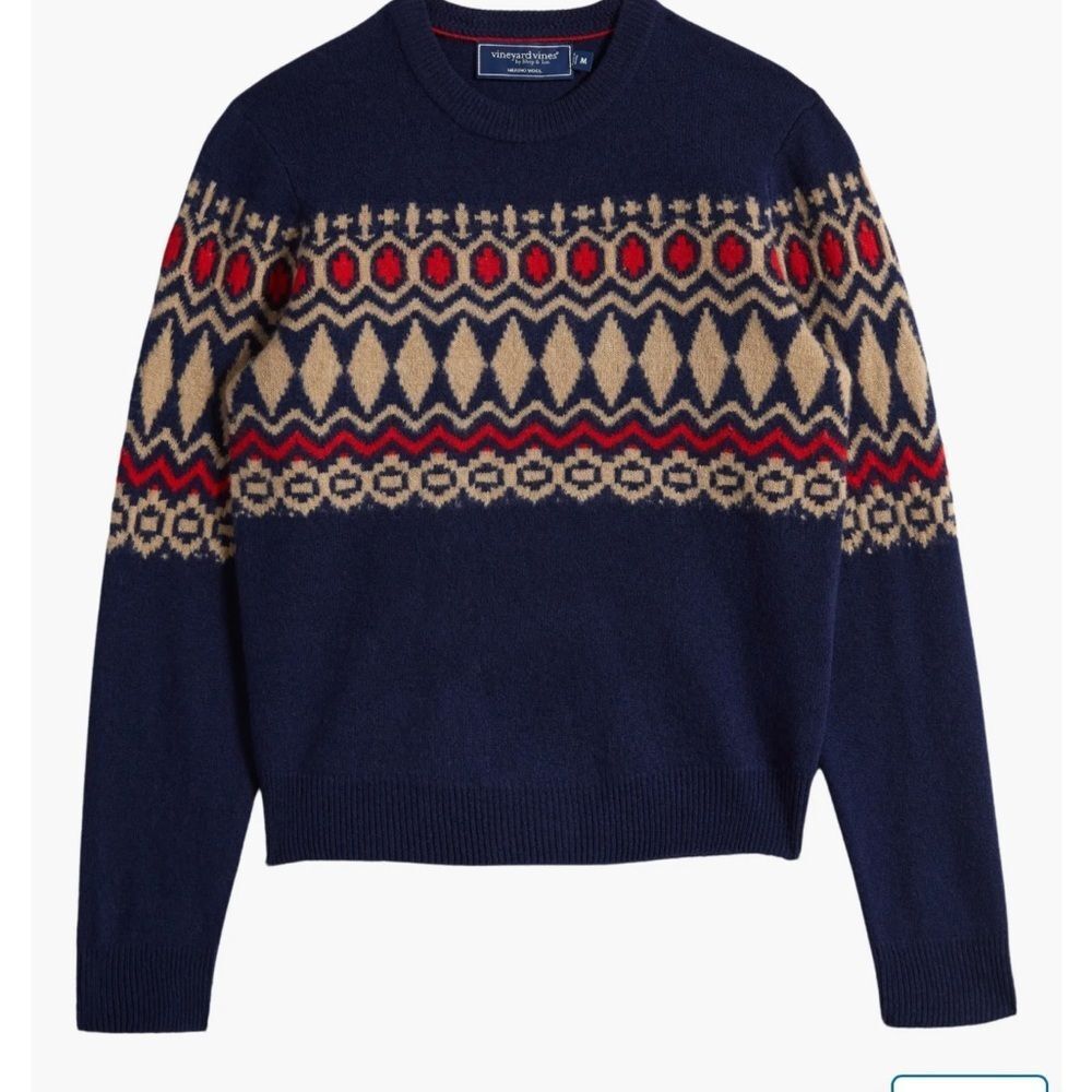 vineyard vines Heritage Fair Isle Wool Sweater
